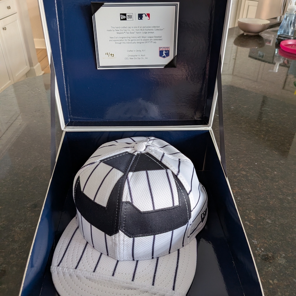 New Era Aaron Judge Cap Made From Authentic Player Jersey Only 93 Made Yankees
